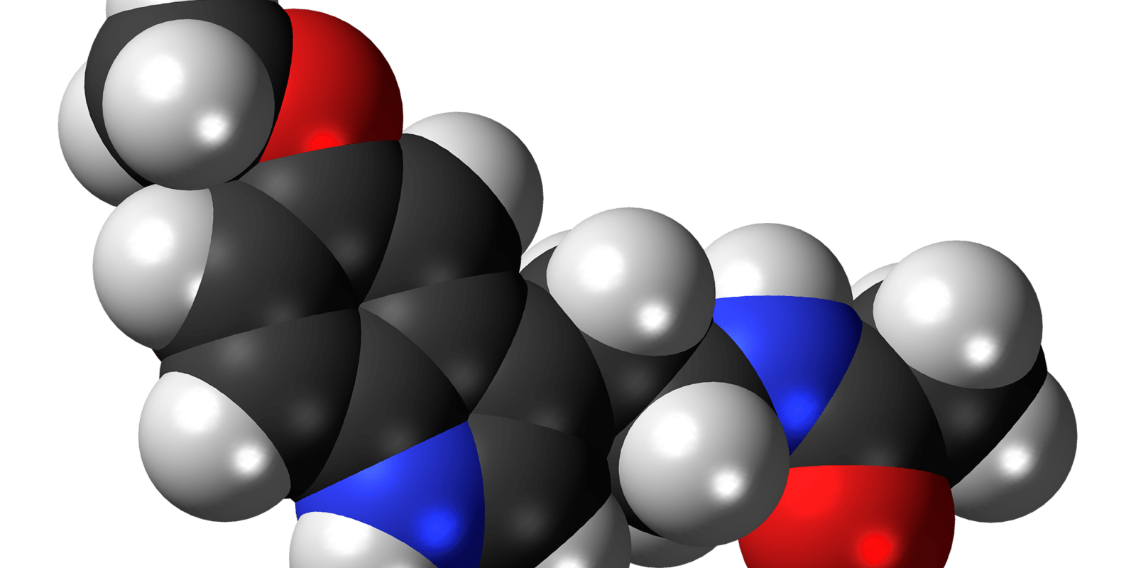 Melatonin_molecule_spacefill